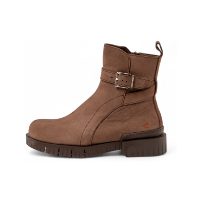 ART für Damen. 118371212003_012 1837 Brauner Oxford-Stiefel aus Leder (40), Wohnung, 1 bis 3 cm, Reißverschluss, Lässig ART für Damen. 118371212003_012 1837 Brauner Oxford-Stiefel aus Leder (40), Wohnung, 1 bis 3 cm, Reißverschluss, Lässig
