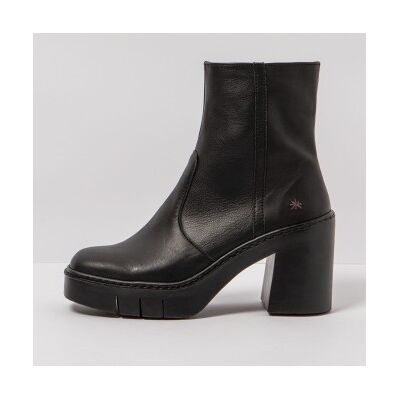 ART für Damen. 119741101003_001 1974 Nappaleder-Stiefeletten schwarz -Höhe Absatz 9cm (39), 8 bis 10 cm, Reißverschluss, Lässig ART für Damen. 119741101003_001 1974 Nappaleder-Stiefeletten schwarz -Höhe Absatz 9cm (39), 8 bis 10 cm, Reißverschluss, Lässig