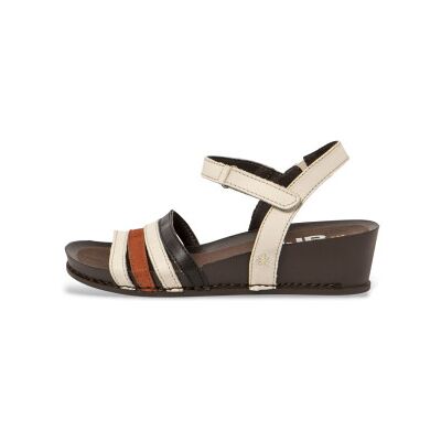 ART für Damen. 1194312VI003_0MU Sandalen 1943 Multi creme (39), Leder, 1 bis 3 cm, Klettverschluss, Lässig, Mehrfarbig ART für Damen. 1194312VI003_0MU Sandalen 1943 Multi creme (39), Leder, 1 bis 3 cm, Klettverschluss, Lässig, Mehrfarbig