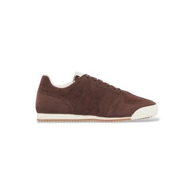 A X Armani Exchange für Damen. XW002794AF19687U6018 Klassische Leder-Sneakers braun (35.5), Wohnung, Spaltleder, Schnürsenkel, Lässig A X Armani Exchange für Damen. XW002794AF19687U6018 Klassische Leder-Sneakers braun (35.5), Wohnung, Spaltleder, Schnürsenkel, Lässig