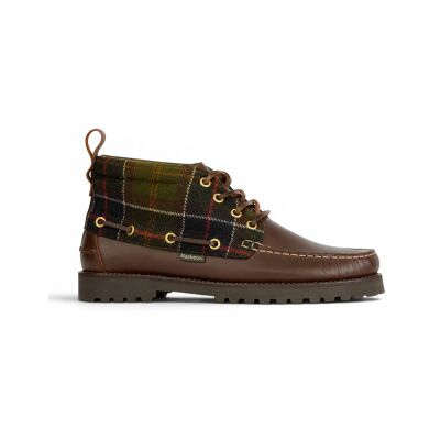 Barbour für Herren. MFO0848 Braune Leder-Stiefeletten Harle Mid Chukka (41), Wohnung, Schnürsenkel, Lässig Barbour für Herren. MFO0848 Braune Leder-Stiefeletten Harle Mid Chukka (41), Wohnung, Schnürsenkel, Lässig