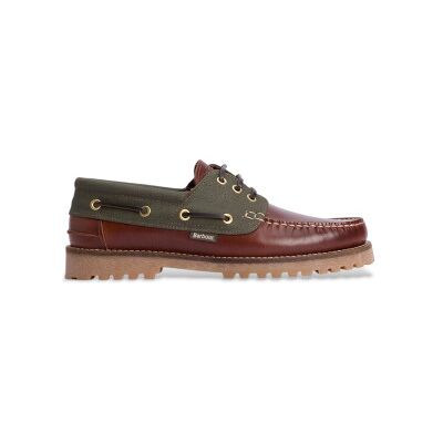 Barbour für Herren. MFO0795 Leder Nautic Deck Boot braun, grün (44), Wohnung, Schnürsenkel, Lässig Barbour für Herren. MFO0795 Leder Nautic Deck Boot braun, grün (44), Wohnung, Schnürsenkel, Lässig