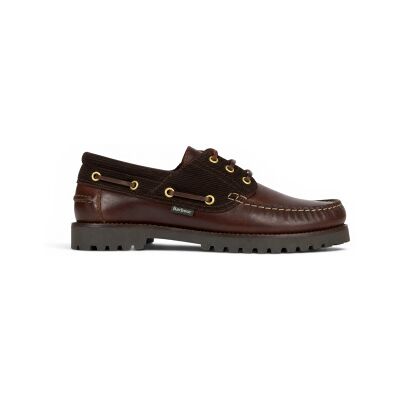Barbour für Herren. MFO0795 Braune Leder-Bootsschuhe Deck (43), Wohnung, Schnürsenkel, Lässig Barbour für Herren. MFO0795 Braune Leder-Bootsschuhe Deck (43), Wohnung, Schnürsenkel, Lässig