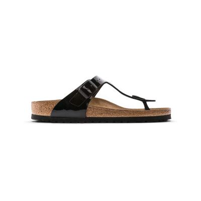Birkenstock für Damen. 43661 Sandalen Gizeh Birko-Flor Patent (Reguläre Passform) schwarz (36), Wohnung, Keine, Lässig Birkenstock für Damen. 43661 Sandalen Gizeh Birko-Flor Patent (Reguläre Passform) schwarz (36), Wohnung, Keine, Lässig
