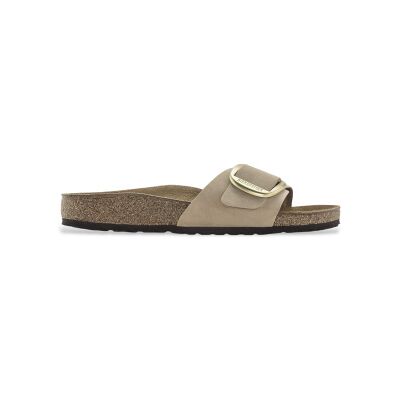 Birkenstock für Damen. 1024009 Sandalen aus Leder Madrid Big Buckle Nubuk (Schmale Passform) braun (38), Wohnung, Keine, Lässig Birkenstock für Damen. 1024009 Sandalen aus Leder Madrid Big Buckle Nubuk (Schmale Passform) braun (38), Wohnung, Keine, Lässig
