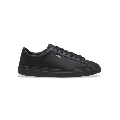 Boss für Herren. 50552853 Kieran Tenn Ledersneaker schwarz (48), Wohnung, Schnürsenkel, Lässig Boss für Herren. 50552853 Kieran Tenn Ledersneaker schwarz (48), Wohnung, Schnürsenkel, Lässig