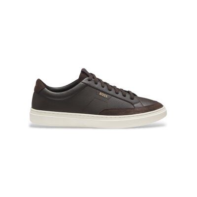 Boss für Herren. 50568536 Dunkelbraune Ledersneaker von Kieran Tenn (40), Wohnung, Schnürsenkel, Lässig Boss für Herren. 50568536 Dunkelbraune Ledersneaker von Kieran Tenn (40), Wohnung, Schnürsenkel, Lässig