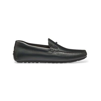 Boss für Herren. 50548100 Noel Mocc Leder-Mokassins schwarz (43), Wohnung, Keine, Lässig, Klassisch Boss für Herren. 50548100 Noel Mocc Leder-Mokassins schwarz (43), Wohnung, Keine, Lässig, Klassisch