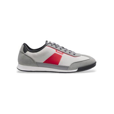 Boss für Herren. 50563824 Nitan Lowp Sneaker grau (41), Wohnung, Schnürsenkel, Lässig Boss für Herren. 50563824 Nitan Lowp Sneaker grau (41), Wohnung, Schnürsenkel, Lässig