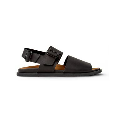 Camper für Herren. K101092-001 Lluc Leder Sandalen schwarz (40), Wohnung, Schnalle, Lässig Camper für Herren. K101092-001 Lluc Leder Sandalen schwarz (40), Wohnung, Schnalle, Lässig