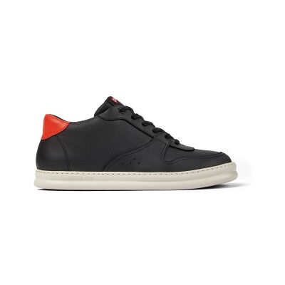 Camper für Herren. K300346-005 Leder Turnschuhe Runner Four schwarz (45), Wohnung, Schnürsenkel, Lässig Camper für Herren. K300346-005 Leder Turnschuhe Runner Four schwarz (45), Wohnung, Schnürsenkel, Lässig