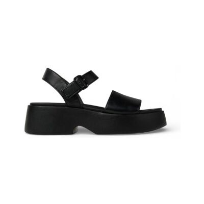 Camper für Damen. K201659-006 Tasha Leder Sandalen schwarz (37), 3 bis 5 cm, Schnalle, Lässig Camper für Damen. K201659-006 Tasha Leder Sandalen schwarz (37), 3 bis 5 cm, Schnalle, Lässig
