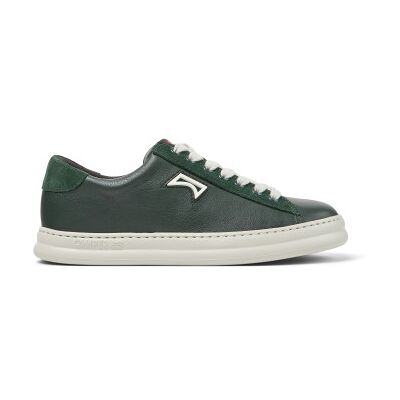 Camper für Damen. K201855-003 Runner Four grüne Lederturnschuhe (36), Wohnung, Schnürsenkel, Lässig Camper für Damen. K201855-003 Runner Four grüne Lederturnschuhe (36), Wohnung, Schnürsenkel, Lässig
