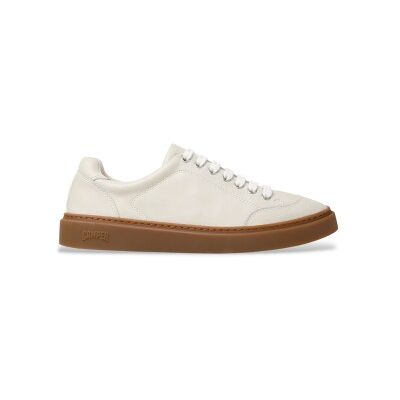 Camper für Herren. K101105-009 Runner Twentyfive Off-White Leder Turnschuhe (39), Weiß, Wohnung, Schnürsenkel, Lässig Camper für Herren. K101105-009 Runner Twentyfive Off-White Leder Turnschuhe (39), Weiß, Wohnung, Schnürsenkel, Lässig
