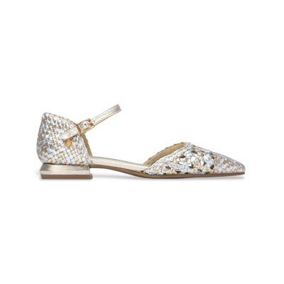 Carmela für Damen. 16313006-ORO Leder Ballerinas 163130 gold (39), 1 bis 3 cm, Schnalle, Lässig, Party Carmela für Damen. 16313006-ORO Leder Ballerinas 163130 gold (39), 1 bis 3 cm, Schnalle, Lässig, Party