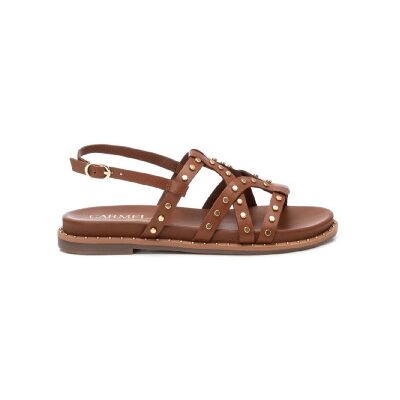 Carmela für Damen. 16239203-CAMEL Ledersandalen 162392 braun (35), Wohnung, Schnalle, Lässig Carmela für Damen. 16239203-CAMEL Ledersandalen 162392 braun (35), Wohnung, Schnalle, Lässig