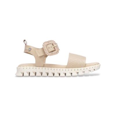Carmela für Damen. 16326602-BEIGE Ledersandalen 163266 beige (36), Wohnung, Schnalle, Lässig Carmela für Damen. 16326602-BEIGE Ledersandalen 163266 beige (36), Wohnung, Schnalle, Lässig