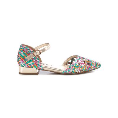 Carmela für Damen. 16233904-MULTICOLOR Ballerina-Pumps aus Leder 162339 mehrfarbig (37), Wohnung, Schnalle, Lässig Carmela für Damen. 16233904-MULTICOLOR Ballerina-Pumps aus Leder 162339 mehrfarbig (37), Wohnung, Schnalle, Lässig