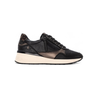 Carmela für Damen. 16244203-NEGRO Leder Sneakers 162442 schwarz (36), 3 bis 5 cm, Reißverschluss, Lässig Carmela für Damen. 16244203-NEGRO Leder Sneakers 162442 schwarz (36), 3 bis 5 cm, Reißverschluss, Lässig