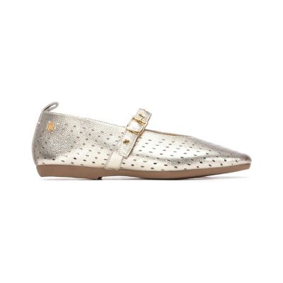 Carmela für Damen. 16314204-ORO Leder Ballerinas 163142 gold (38), Wohnung, Schnalle, Lässig Carmela für Damen. 16314204-ORO Leder Ballerinas 163142 gold (38), Wohnung, Schnalle, Lässig
