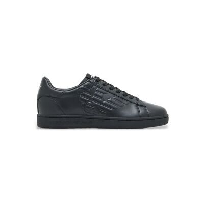 EA7 Unisex. 7X000331_AF10848 Classic Cc Schuhe schwarz (50 2/3), Leder, Wohnung, Schnürsenkel, Lässig EA7 Unisex. 7X000331_AF10848 Classic Cc Schuhe schwarz (50 2/3), Leder, Wohnung, Schnürsenkel, Lässig
