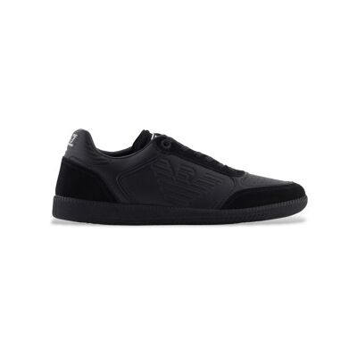 EA7 Unisex. 7X000405_AF19826 Heritage Eagle Leder Turnschuhe schwarz (35 1/3), Wohnung, Schnürsenkel, Lässig EA7 Unisex. 7X000405_AF19826 Heritage Eagle Leder Turnschuhe schwarz (35 1/3), Wohnung, Schnürsenkel, Lässig