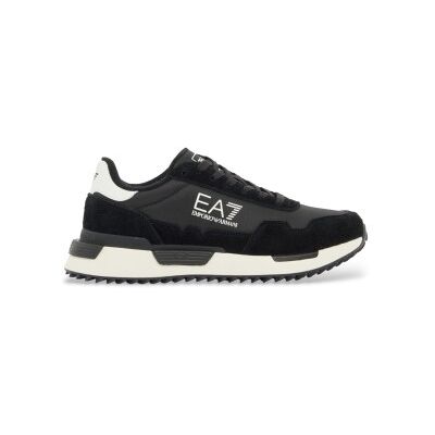 EA7 Unisex. 7X000380_AF19175 Vintage Turnschuhe Schwarz (46), Wohnung, Schnürsenkel, Sportlich EA7 Unisex. 7X000380_AF19175 Vintage Turnschuhe Schwarz (46), Wohnung, Schnürsenkel, Sportlich