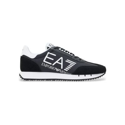 EA7 für Herren. 7X000541_AF18609 Vintage Turnschuhe Schwarz (45 1/3), Wohnung, Schnürsenkel, Lässig EA7 für Herren. 7X000541_AF18609 Vintage Turnschuhe Schwarz (45 1/3), Wohnung, Schnürsenkel, Lässig