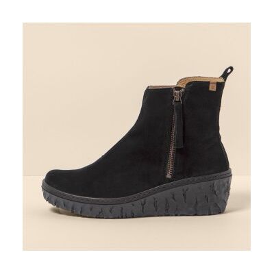 El Naturalista für Damen. 251671101005_001 Lederstiefeletten N5167 Seidenwildleder Schwarz / Mythos Yggdrasil (36), Wohnung, 1 bis 3 cm, Rei El Naturalista für Damen. 251671101005_001 Lederstiefeletten N5167 Seidenwildleder Schwarz / Mythos Yggdrasil (36), Wohnung, 1 bis 3 cm, Rei