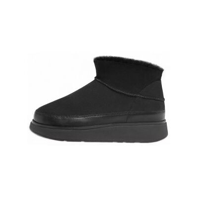 Fitflop für Damen. GP1-090 Gen-Ff Lederstiefelette schwarz (37), Wohnung, Keine, Lässig Fitflop für Damen. GP1-090 Gen-Ff Lederstiefelette schwarz (37), Wohnung, Keine, Lässig