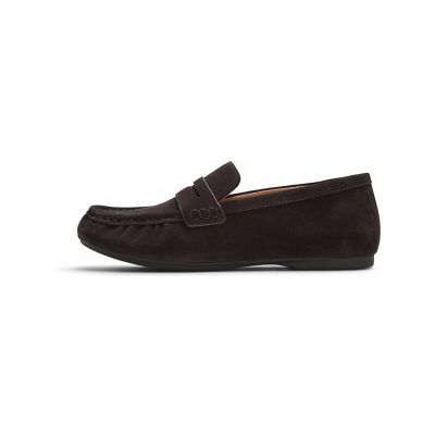Fitflop für Damen. ADD-167 Mokassins aus dunkelbraunem Delicato-Leder (36), Wohnung, Spaltleder, Keine, Lässig, Klassisch Fitflop für Damen. ADD-167 Mokassins aus dunkelbraunem Delicato-Leder (36), Wohnung, Spaltleder, Keine, Lässig, Klassisch