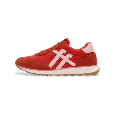Fitflop für Damen. A5P-E03 Retro-Q pirl Schuhe rot (37), Leder, Wohnung, Schnürsenkel, Lässig Fitflop für Damen. A5P-E03 Retro-Q pirl Schuhe rot (37), Leder, Wohnung, Schnürsenkel, Lässig