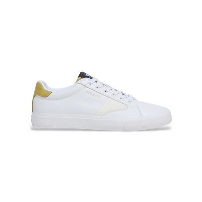 Hackett London für Herren. HMS200065 Blake Venture Leder Turnschuhe weiß (46), Wohnung, Schnürsenkel, Lässig Hackett London für Herren. HMS200065 Blake Venture Leder Turnschuhe weiß (46), Wohnung, Schnürsenkel, Lässig