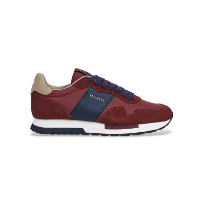 Hackett London für Herren. HMS200033 Turnschuhe Keston Heritage burgundy (43), Wohnung, Schnürsenkel, Lässig, Bordeaux Hackett London für Herren. HMS200033 Turnschuhe Keston Heritage burgundy (43), Wohnung, Schnürsenkel, Lässig, Bordeaux