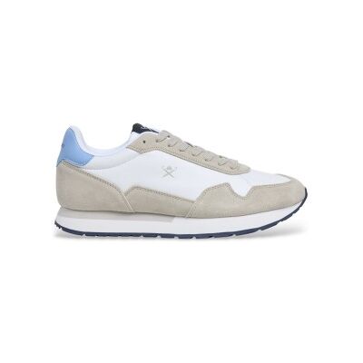 Hackett London für Herren. HMS200107 Vector Glatte Leder Turnschuhe weiß (40), Wohnung, Schnürsenkel, Lässig Hackett London für Herren. HMS200107 Vector Glatte Leder Turnschuhe weiß (40), Wohnung, Schnürsenkel, Lässig