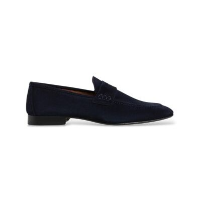 Hackett London für Herren. HMS200152 Regal Saddle Wildleder-Loafer in Marineblau (42), Wohnung, Spaltleder, Keine, Klassisch Hackett London für Herren. HMS200152 Regal Saddle Wildleder-Loafer in Marineblau (42), Wohnung, Spaltleder, Keine, Klassisch