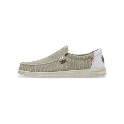 HeyDude für Herren. HD40124 Mokassins Mikka Geflochten beige (41), Stoff, Wohnung, Schnürsenkel, Lässig HeyDude für Herren. HD40124 Mokassins Mikka Geflochten beige (41), Stoff, Wohnung, Schnürsenkel, Lässig