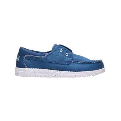 HeyDude für Herren. HD45141 Turnschuhe Wally Cru Stretch Canvas blau (44), Stoff, Wohnung, Keine, Lässig HeyDude für Herren. HD45141 Turnschuhe Wally Cru Stretch Canvas blau (44), Stoff, Wohnung, Keine, Lässig