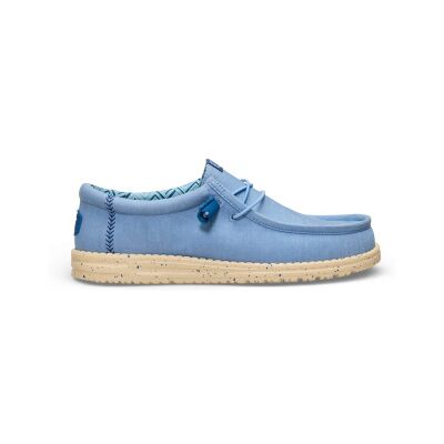 HeyDude für Herren. HD40700 Turnschuhe Wally Stretch Canvas blau (41), Stoff, Wohnung, Schnürsenkel, Lässig HeyDude für Herren. HD40700 Turnschuhe Wally Stretch Canvas blau (41), Stoff, Wohnung, Schnürsenkel, Lässig