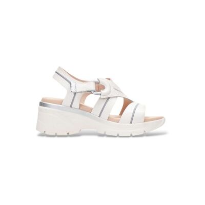 Hispanitas für Damen. HV264570 Off-white Zedernsandalen (41), Leder, Weiß, 3 bis 5 cm, Klettverschluss, Lässig Hispanitas für Damen. HV264570 Off-white Zedernsandalen (41), Leder, Weiß, 3 bis 5 cm, Klettverschluss, Lässig