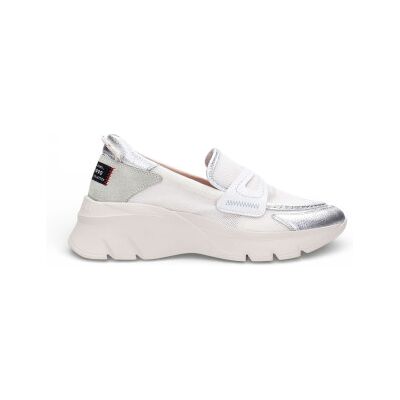 Hispanitas für Damen. HV254001 Turnschuhe Habana silber (39), Leder, Weiß, 3 bis 5 cm, Keine, Lässig Hispanitas für Damen. HV254001 Turnschuhe Habana silber (39), Leder, Weiß, 3 bis 5 cm, Keine, Lässig