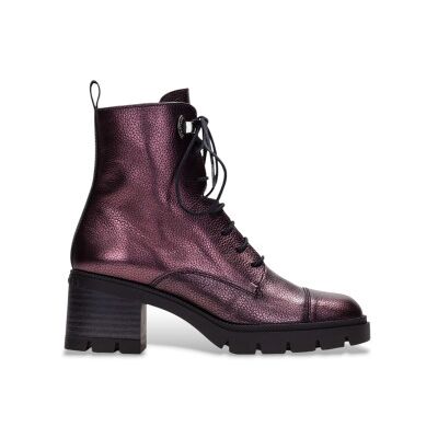 Hispanitas für Damen. HI243605 Fliederfarbene Mid-Lederstiefeletten (35), 3 bis 5 cm, Schnürsenkel, Lässig Hispanitas für Damen. HI243605 Fliederfarbene Mid-Lederstiefeletten (35), 3 bis 5 cm, Schnürsenkel, Lässig