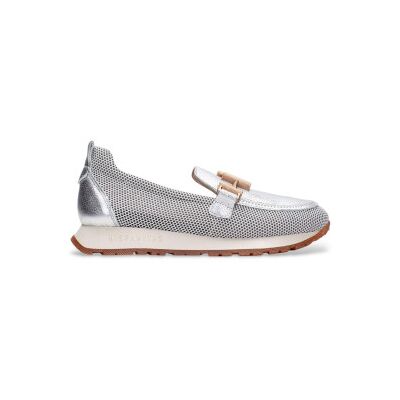 Hispanitas für Damen. HV253919 Turnschuhe Kansas weiß (35), Leder, Silber, Wohnung, 1 bis 3 cm, Keine, Lässig Hispanitas für Damen. HV253919 Turnschuhe Kansas weiß (35), Leder, Silber, Wohnung, 1 bis 3 cm, Keine, Lässig