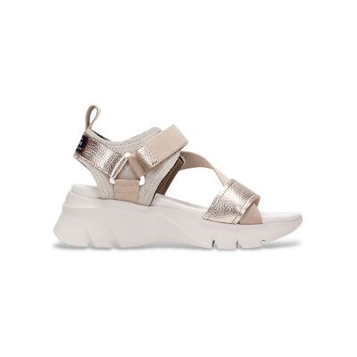 Hispanitas für Damen. HV254007 Goldene Dakar-Sandalen (37), Leder, 3 bis 5 cm, Klettverschluss, Lässig Hispanitas für Damen. HV254007 Goldene Dakar-Sandalen (37), Leder, 3 bis 5 cm, Klettverschluss, Lässig
