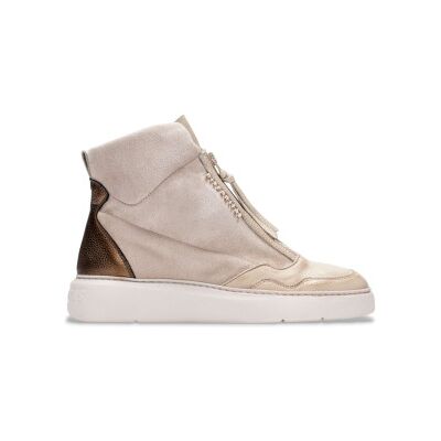 Hispanitas für Damen. HI243654 Beige Riegel Leder Turnschuhe (36), Wohnung, Reißverschluss, Lässig Hispanitas für Damen. HI243654 Beige Riegel Leder Turnschuhe (36), Wohnung, Reißverschluss, Lässig