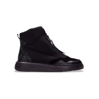 Hispanitas für Damen. HI243654 Bolmet Leder Sneakers schwarz (36), Wohnung, Reißverschluss, Lässig Hispanitas für Damen. HI243654 Bolmet Leder Sneakers schwarz (36), Wohnung, Reißverschluss, Lässig