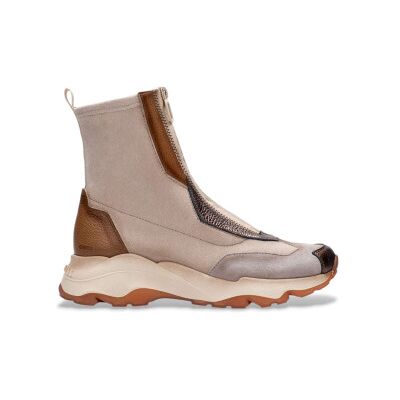 Hispanitas für Damen. CHI254321 Leder Turnschuhe Nepal Bolmet beige (36), 3 bis 5 cm, Reißverschluss, Lässig Hispanitas für Damen. CHI254321 Leder Turnschuhe Nepal Bolmet beige (36), 3 bis 5 cm, Reißverschluss, Lässig