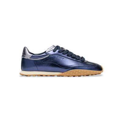 HOFF für Damen. 22561014 Bridge Metallics Leder Sneakers blau (40), Wohnung, Schnürsenkel, Lässig HOFF für Damen. 22561014 Bridge Metallics Leder Sneakers blau (40), Wohnung, Schnürsenkel, Lässig
