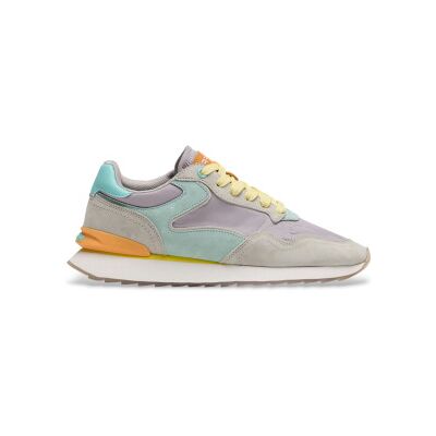 HOFF für Damen. 12602012 City Dopamine Leder Sneakers grau, lila (42), Wohnung, 1 bis 3 cm, Schnürsenkel, Lässig HOFF für Damen. 12602012 City Dopamine Leder Sneakers grau, lila (42), Wohnung, 1 bis 3 cm, Schnürsenkel, Lässig