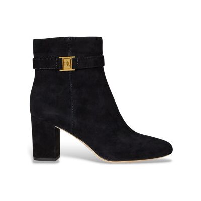 Lauren Ralph Lauren für Damen. 802967827001 Kelie Lederstiefeletten schwarz (35), 1 bis 3 cm, Reißverschluss, Lässig Lauren Ralph Lauren für Damen. 802967827001 Kelie Lederstiefeletten schwarz (35), 1 bis 3 cm, Reißverschluss, Lässig